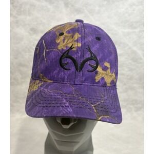 Realtree Purple Camo Adjustable Baseball Cap Hunting Outdoor Hat Embroidered